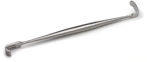 Senn Retractor, Double-Ended, 6 3/8" (16.2 Cm), Blunt